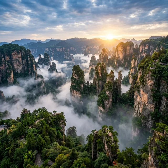 Zhangjiajie Avatar Mountains